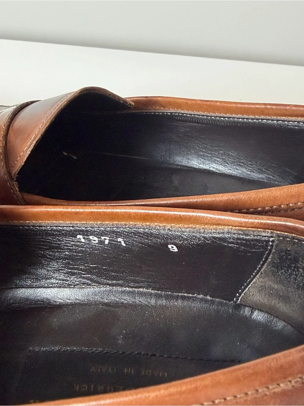 To Boot New York Size 9 Men's Antique Brown Genuine Leather Penny Loafers